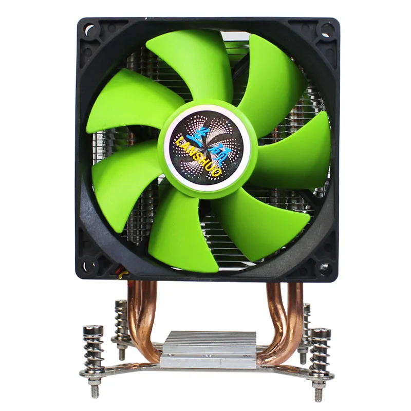 Кулер для процессора с RGB-светодиодами 1150 контактов 2 тепловые трубки 9 см двойной