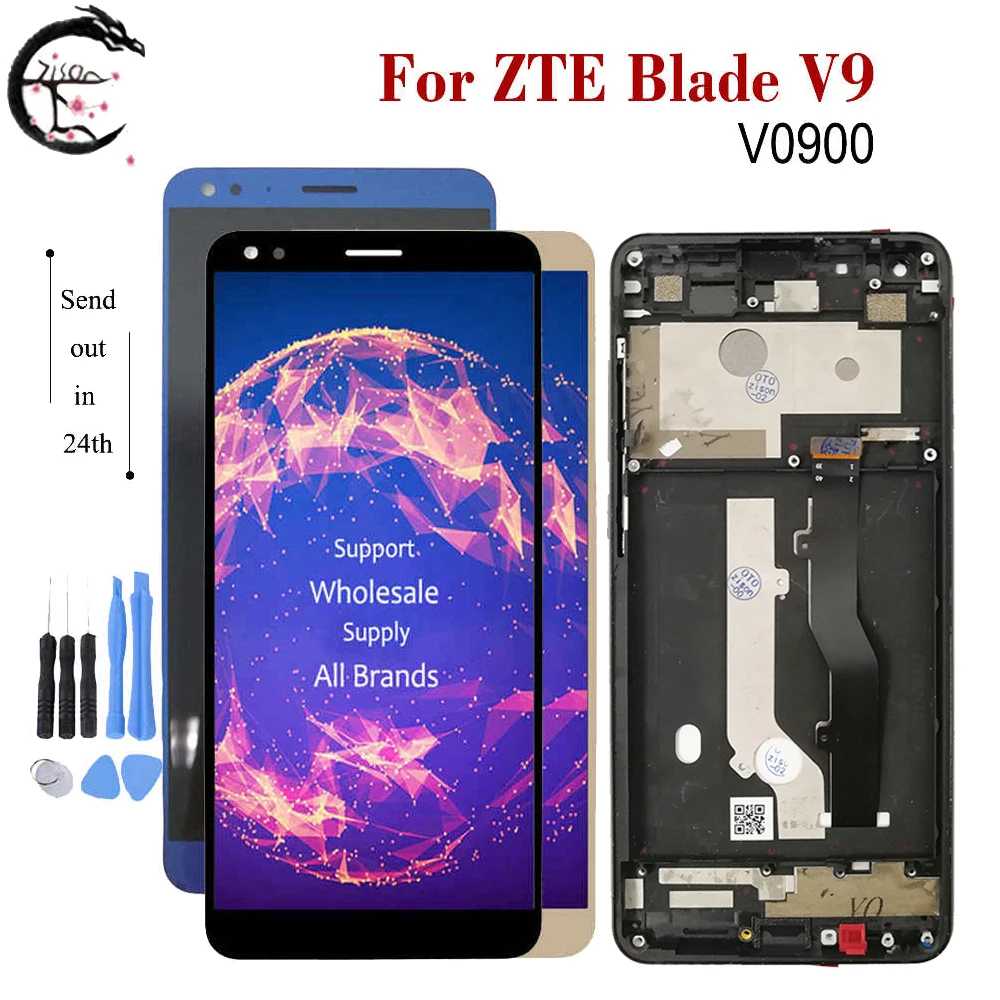 Дисплей IPS для ZTE Blade V9/V9 Vita с рамкой/без рамки|Экраны мобильных телефонов| |