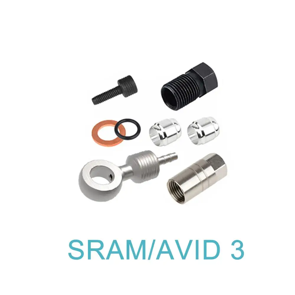 Велосипедные гидравлические шланговые переходники для Magura Shimano Formula SRAM Avid Olive соединительная вставка и адаптер - Цвет: SRAM-AVID 3