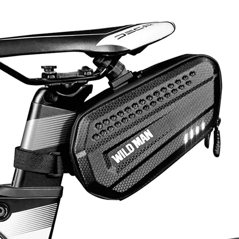 

Bicycle Bag Bike Saddle Bag Seat Rear Leather Waterproof Rainproof Men Woman Pannier Seatpost Cycling MTB Bike Accessories