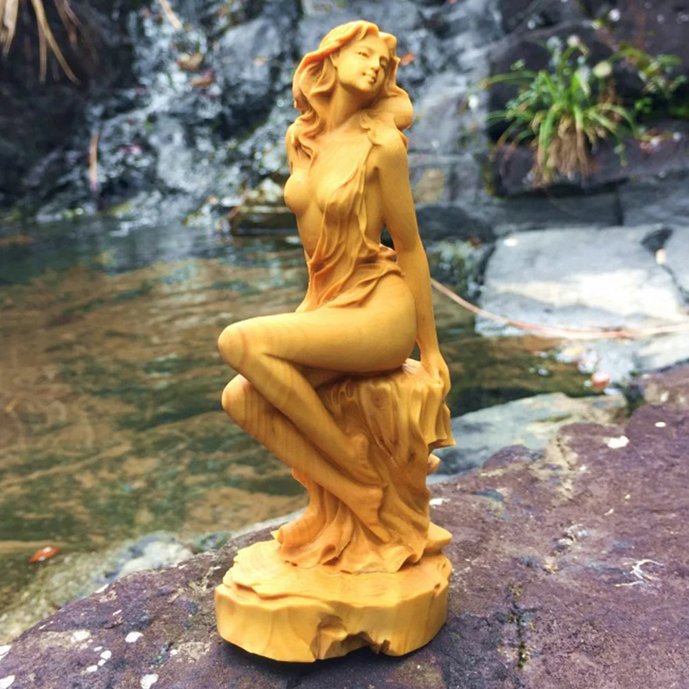 Статуэтка из бокса ручная резьба Красивая Женская домашний декор Европейский