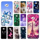 Силиконовый чехол для Asus Zenfone 4 Selfie Pro ZD552KL ZD553KL, мягкий чехол с цветами, бабочками для Asus Z01MD X00LD, чехол для телефона 5,5 дюйма