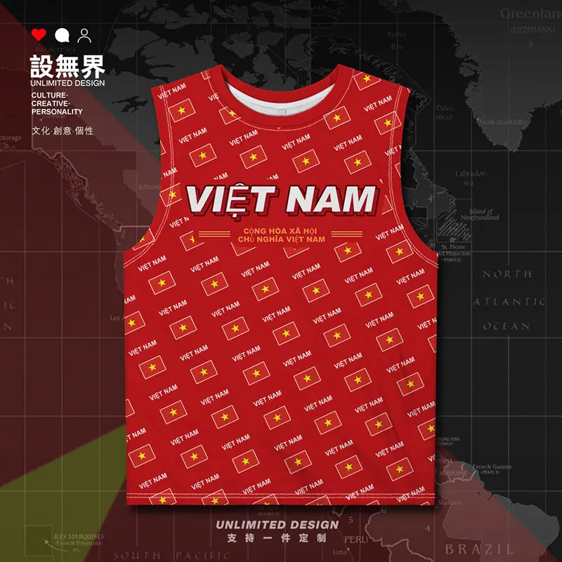 Вьетнамская быстросохнущая мужская майка VNM жилет Пляжная уличная одежда для
