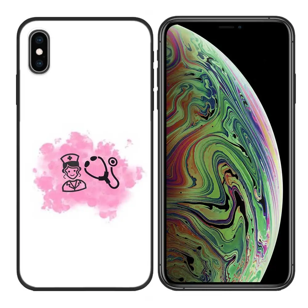 Силиконовый чехол Tasche Deckt Concha Ader медсестры для iPhone X XS XR XS 11 11Pro Max 7 8 6 6S 5 5S SE Plus Fundas Capa