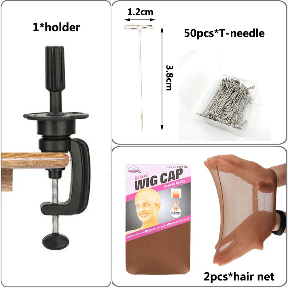 Голова-манекен для укладки парика 21-24 дюйма с подставкой подставка | Шиньоны и