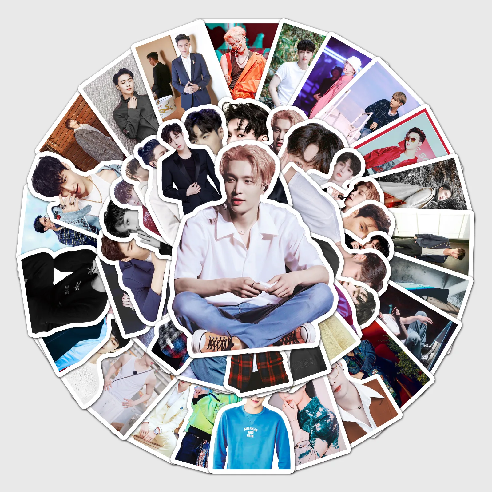 

10/30/50pcs Personalized Fashion Zhang Yixing Trend Decorative Stickers Luggage Compartment Laptop Refrigerator Stationery Diy