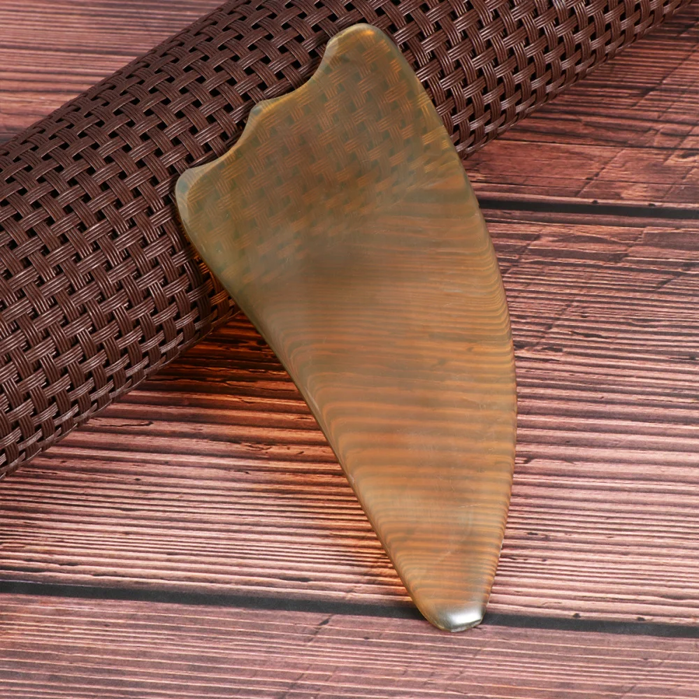 

3Pcs Natural Cattle Horns Scraping Board Face Plate Massaging Tool