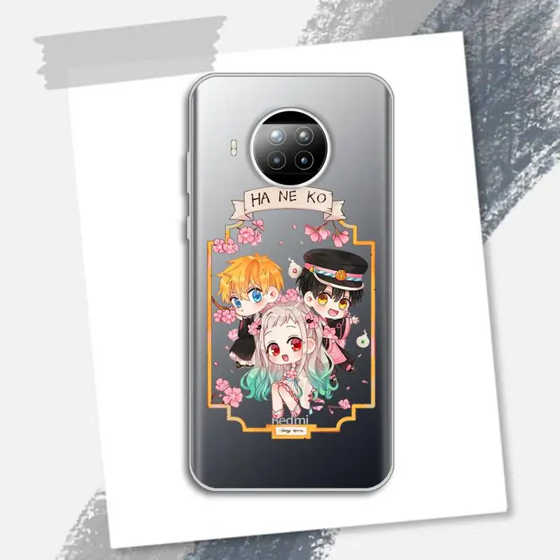 

Anime Toilet Bound Hanako Kun Phone Case Transparent for Xiaomi Redmi note 10 t 8 9 pro lite 11