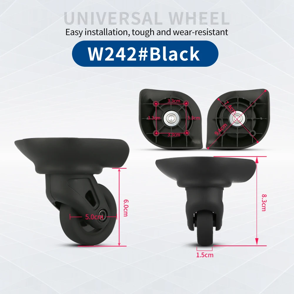 TANGYIPIN W242 Customized wheels suitcase travel luggage repair replacement luggage trolley casters maintenance universal wheel