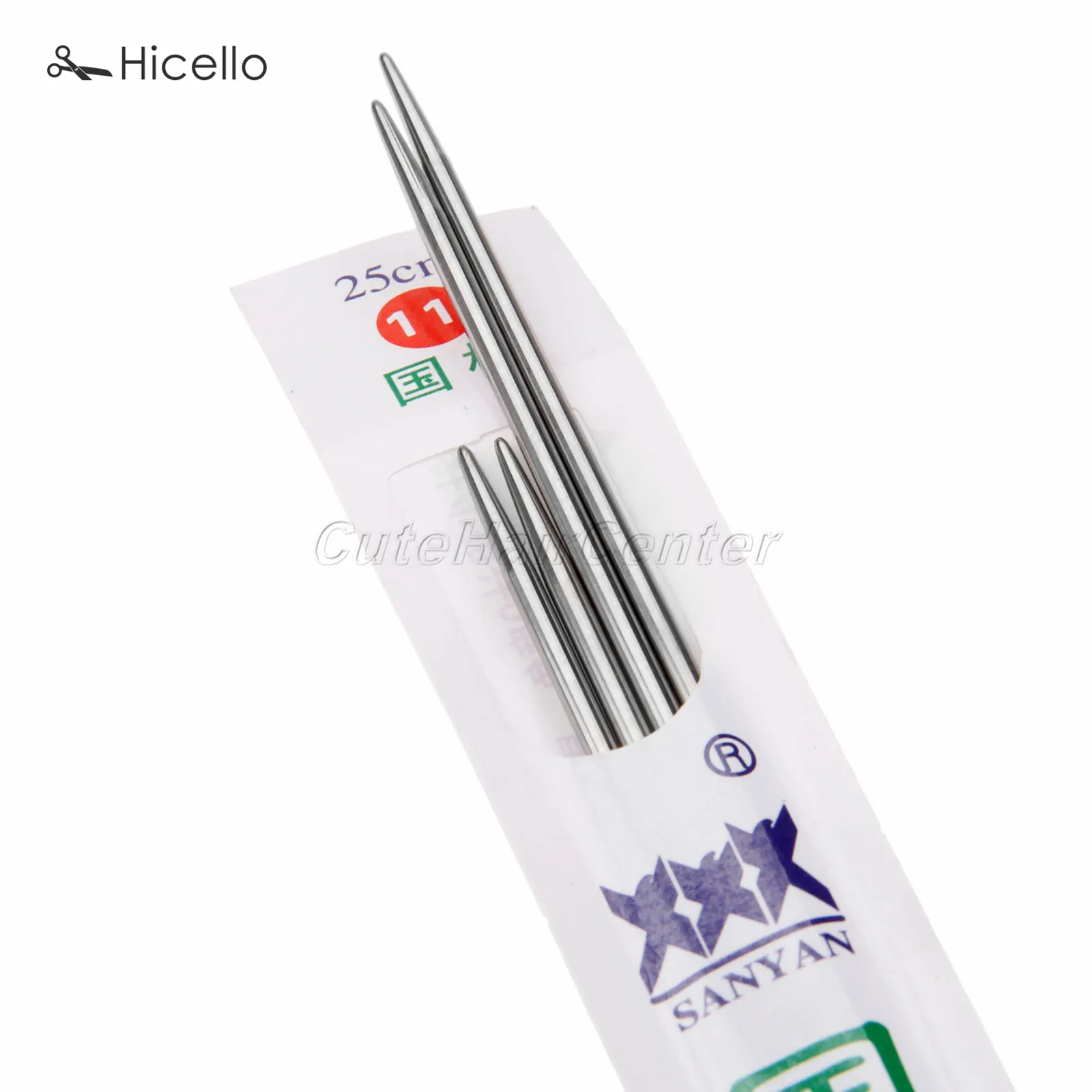 44 шт./компл. спицы для вязания из нержавеющей стали 25 см 36 двойные заостренные