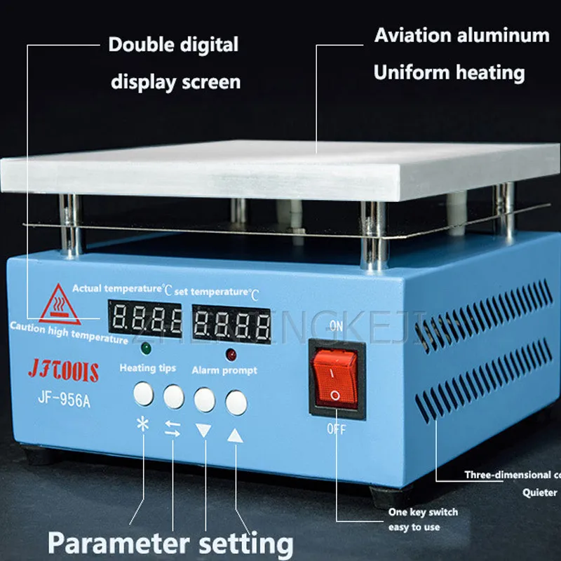 

Нагревательный стол с двойным цифровым дисплеем и постоянной температурой, авиационная алюминиевая интегрированная нагревательная платф...