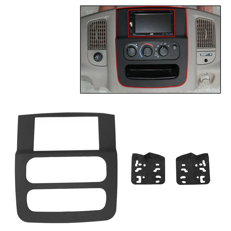 Double DIN Car GPS Radio Fascia Frame for 2002-2005 Dodge Ram 1500 2500 3500 | Автомобили и мотоциклы