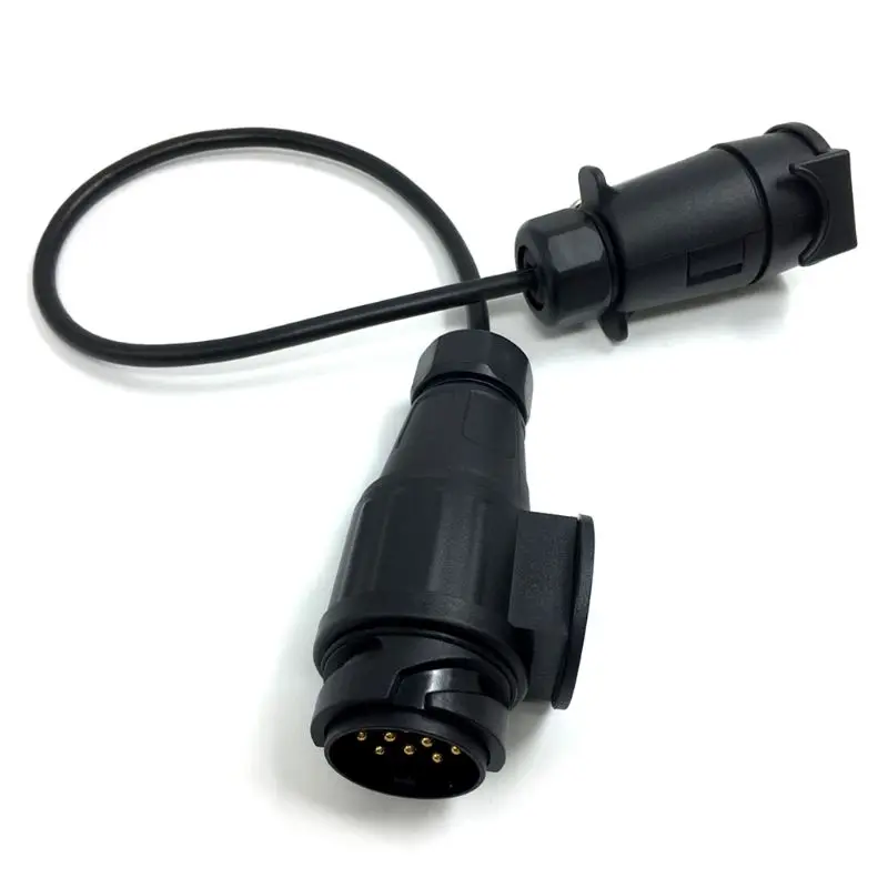 

2020 New 7 Pin To 13 Pin Trailer Adapter Lead Converter With Cable Wiring Connector 12V Plug Socket