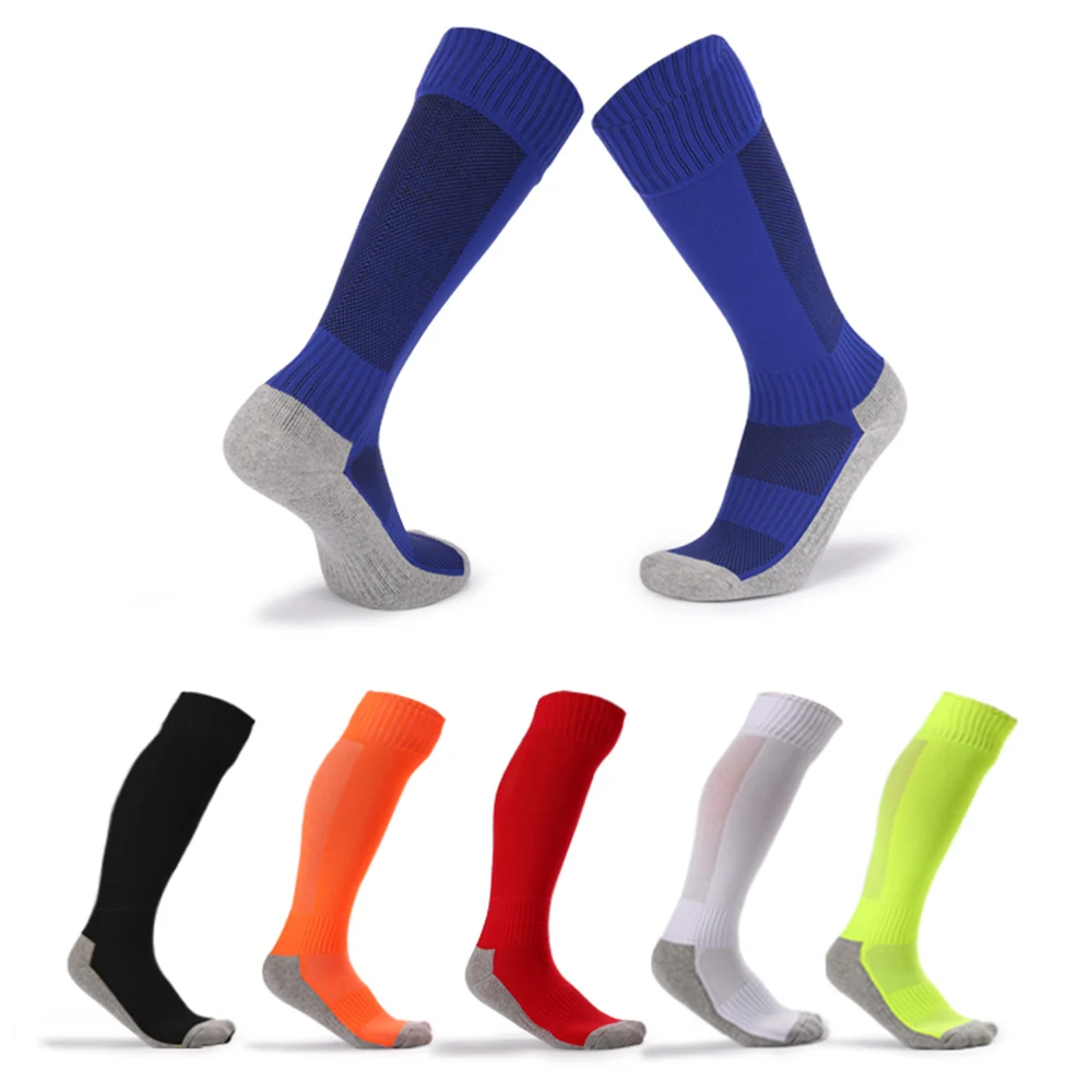 

Kid's Breathable Football Socks High Tube Socks Over Knee Absorb Sweat Basketball Sports Socks for 8-14 Boys Girls