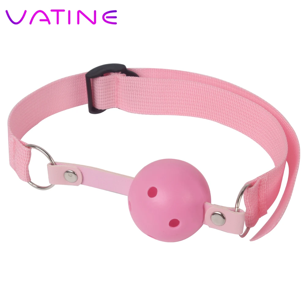 Ватин универсальный открытый рот кляп мяч интимные игрушки для женщин пар SM