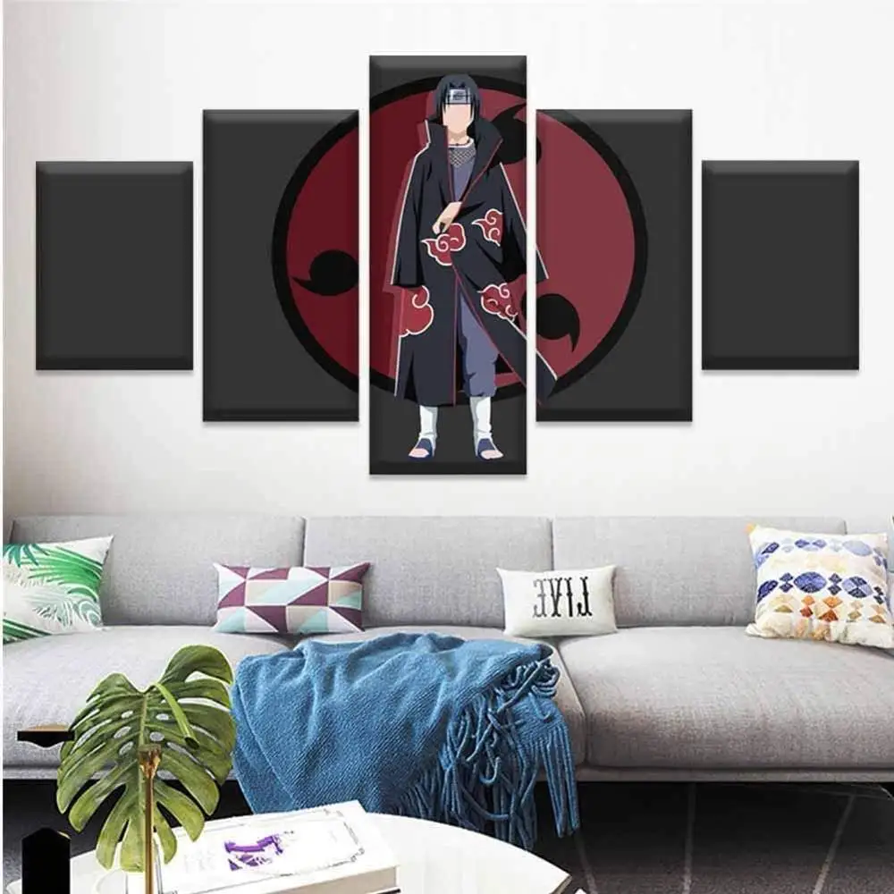 

5 Piece Wall Art Canvas Anime Manga Posters Ninja Figure Pictures Modern Home Decor Prints Living Room Decoration Paintings