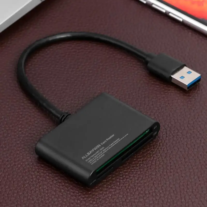 Высокоскоростной мини USB3.0 кардридер с поддержкой горячей замены безопасности надежный 3 в 1 универсальная карта памяти и TF карта и CF карта