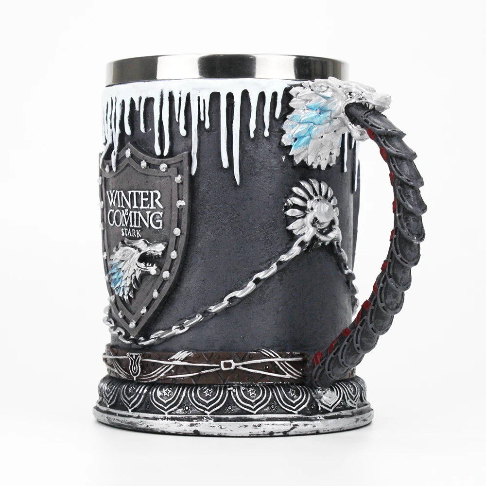 Игра престолов кружка Nemesis Now House Stark Tankard пиво кофе питейная посуда кружки 500-600 мл лучший подарок веера