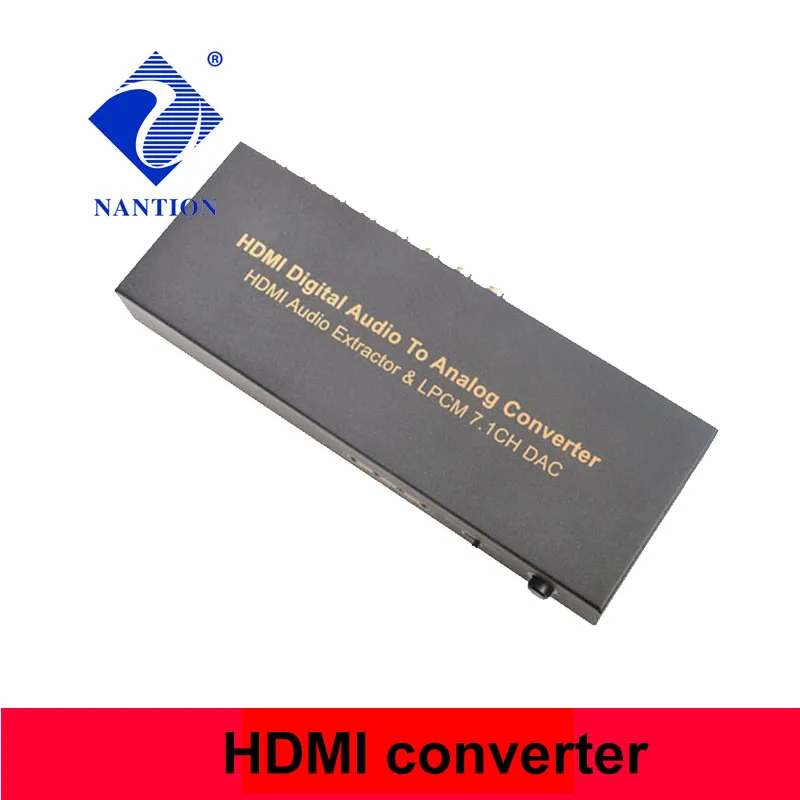 Аудио экстрактор HDMI-com 4K HDMI цифровой аудио от LPCM до 7 1 Аналоговый преобразователь