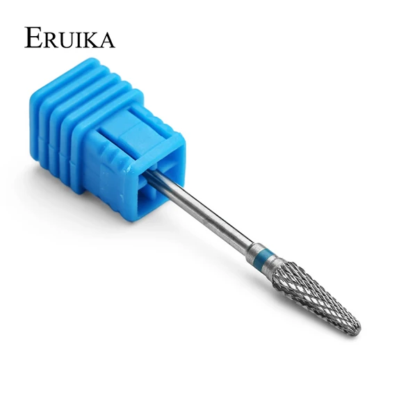 ERUIKA 1 шт. карбида Cuspidal фрез для маникюра/педикюра фреза аппарат для маникюра машина удаления Гель-лак для ногтей, Бур сверла аксессуары - Цвет: Blue