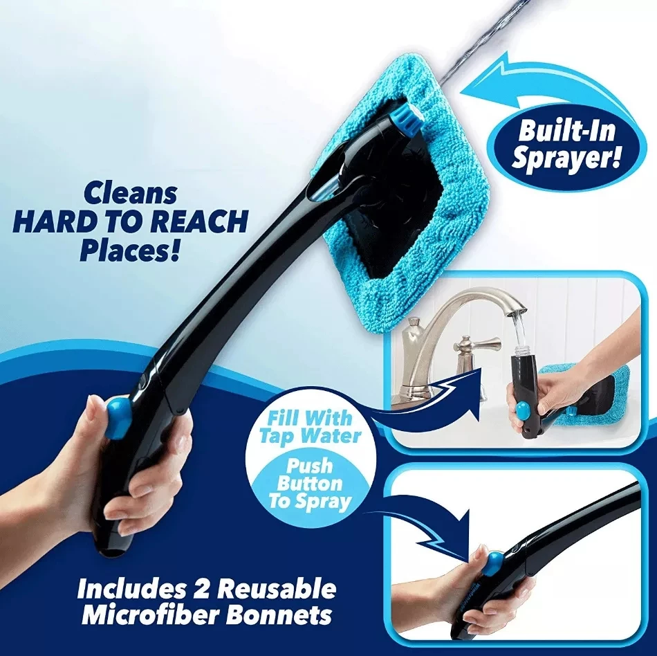 

Car Window Cleaner Brush Kit Windshield Wiper Microfiber Brush Auto Cleaning Wash Tool With Long Handle Car Accessories