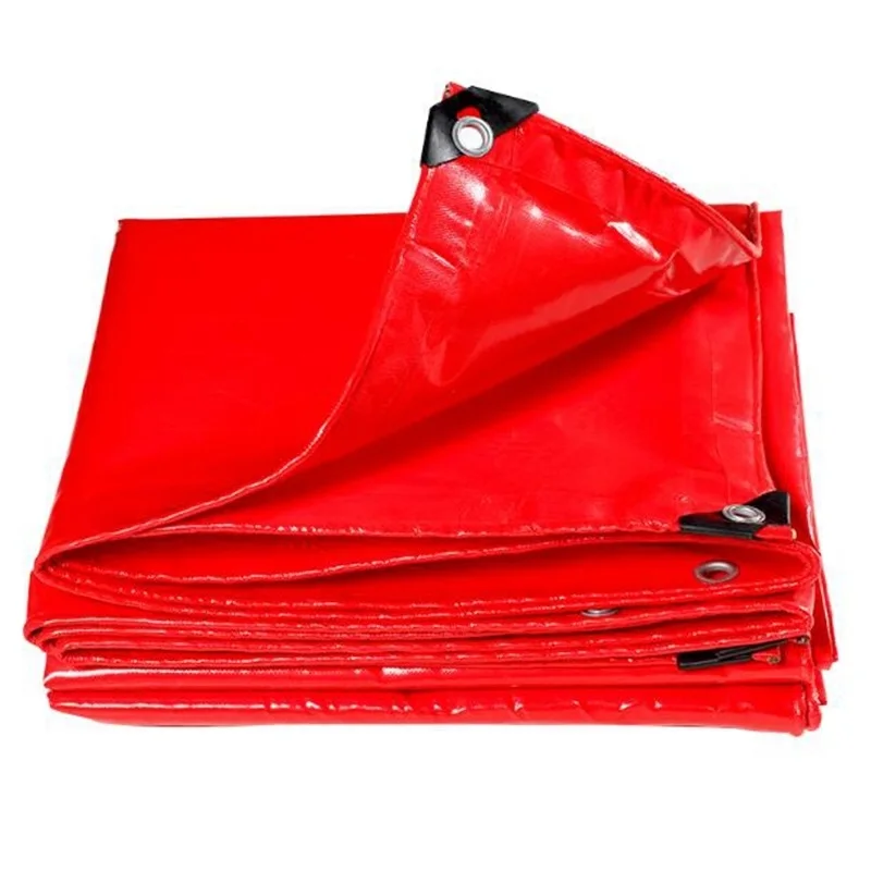 

0.6mm Red Garden Rain Sail Home Garden Thickened Rainproof Cloth PVC Waterproof Tarpaulin Customized Size