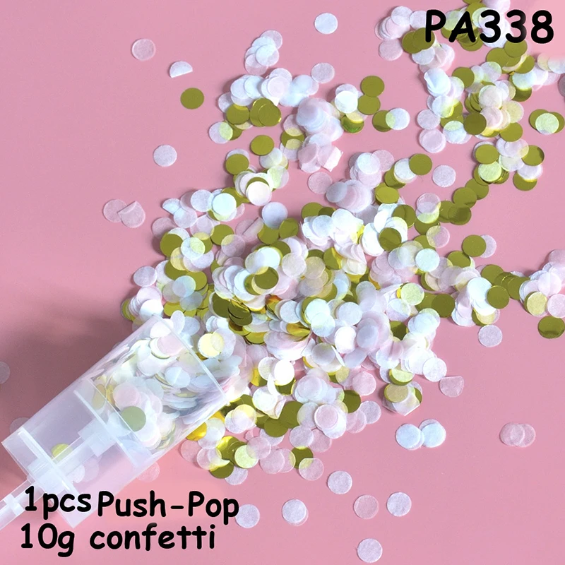 

1Set Push-Pop Mixed Confetti Wedding Bridal Anniversary Confetti Birthday Decoration High Quality Confetti Eco-Friendly Supplies