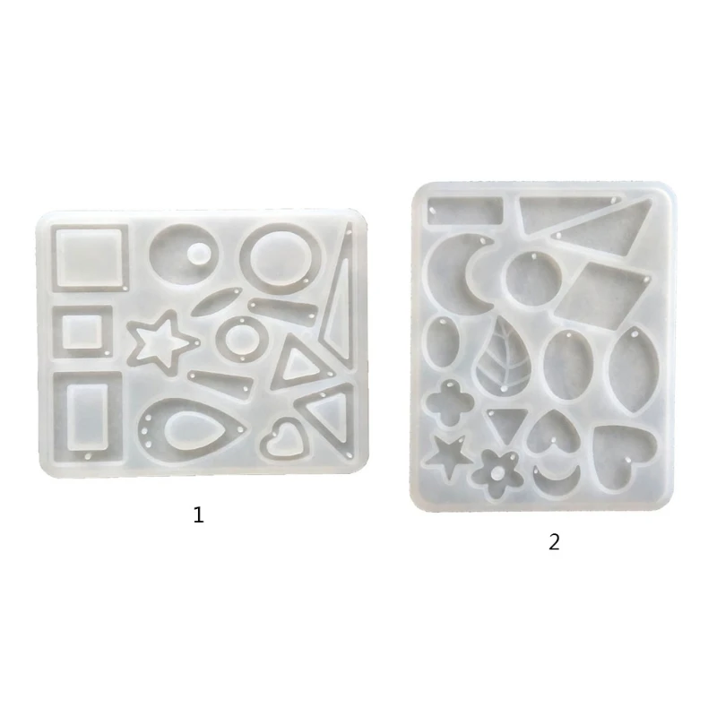 

DIY Crafts Crystal Epoxy Resin Mold Geometry Pendants Casting Silicone Mould Decor Jewelry Making Tool