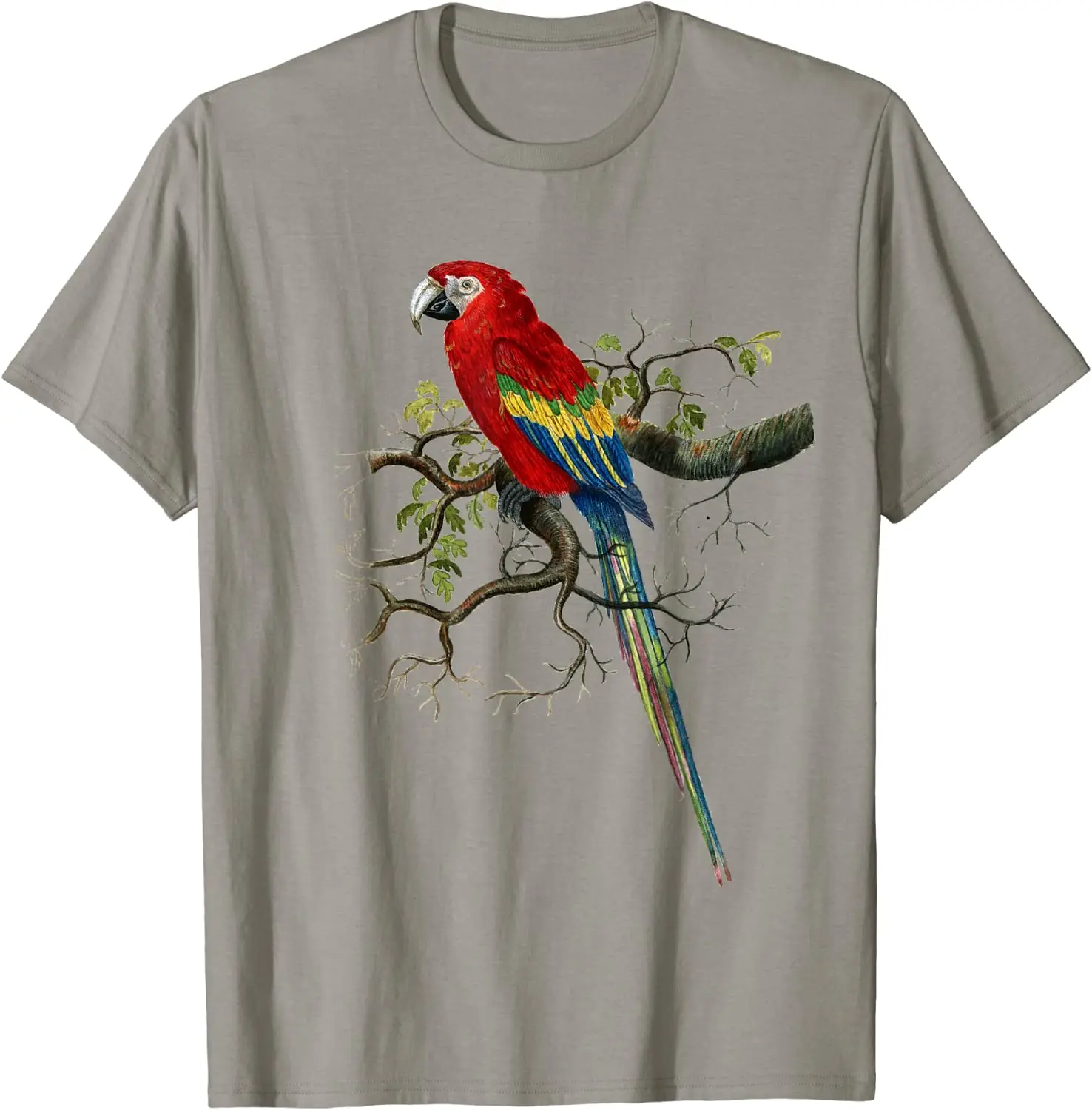 

Colourful Scarlet Macaw Parrot Lover Bird Macaw Owner T-Shirt Men's T-shirt