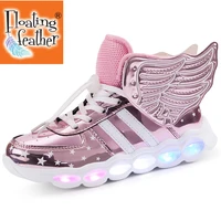 luminous sneakers boy girl cartoon led light up shoes glowing with light kids shoes children led sneakers brand kids boots