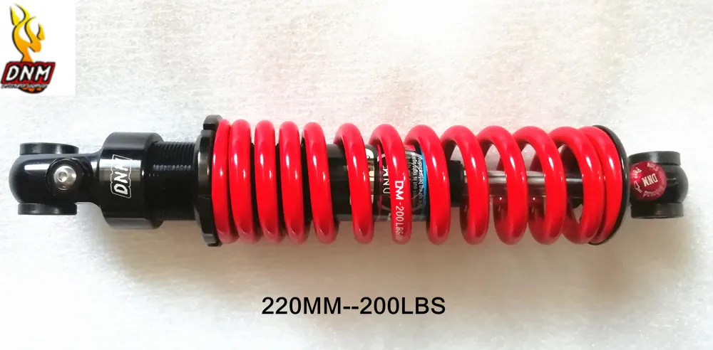 adjust 220MM-200LBS DNM велосипед, мотоцикл, Байк 125 мм 1250 фунт после Подвески типа регулируемый амортизатор масляной пружины Электрический скутер скейт - Цвет: adjust 220MM-200LBS