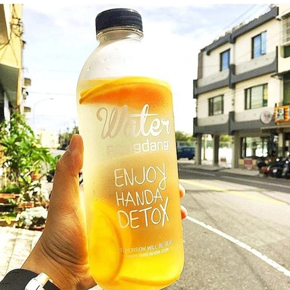 600/1000 мл портативный спортивный Кемпинг Велоспорт путешествия пластиковый сок