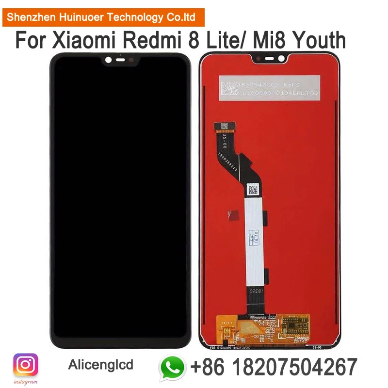 Для Xiao mi 8 lite полный ЖК-дисплей с рамкой сенсорный экран дигитайзер для mi 8 mi 8x сборка для mi 8 Lite экран