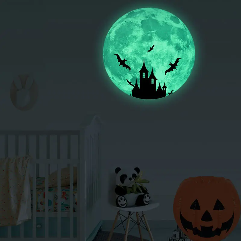30 см Хэллоуин ПВХ настенная наклейка домашняя комната фон Стена Окно Стекло