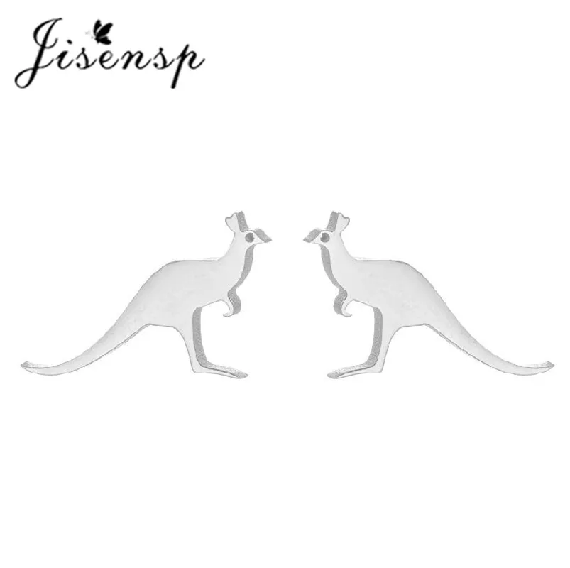 Jisensp уникальные мини австралийские серьги-гвоздики кенгуру модные креативные