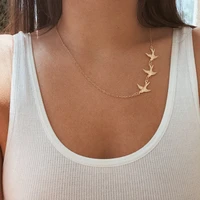 cowbread vintage women necklace tree swallow choker simple necklace temperament wild clavicle chain neck fashion jewelry