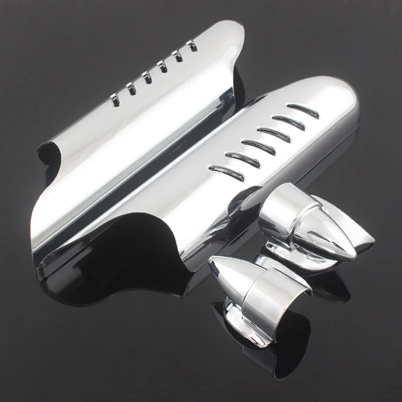 Глянцевый черный хромированный защитный чехол-дефлектор с вилкой и нижней