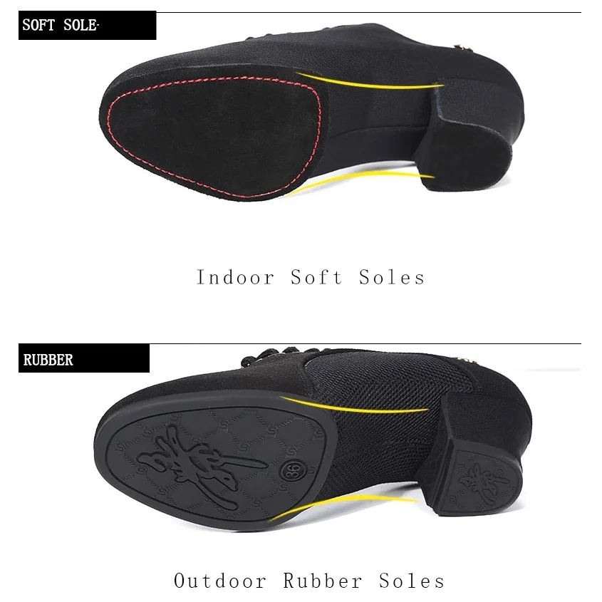 Современная танцевальная обувь для бальных танцев женщин дышащие мягкие туфли