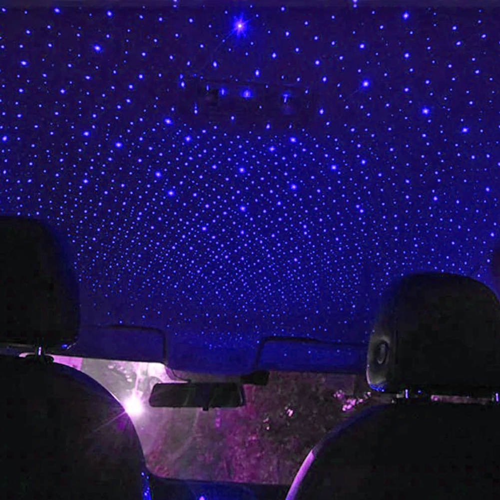

LED Car Roof Star Night Light Projector Atmosphere Galaxy Lamp USB Decorative Lamp Adjustable Multiple Lighting Effects