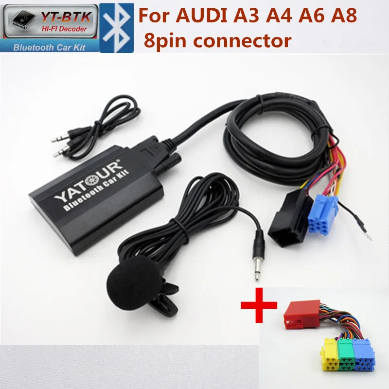 

Yatour Car audio Bluetooth Kit for Audi 1999-2003 A3 A4 A6 A8 AllRoad TT Digital Music Changer MP3 Player AUX Adapter Stereo