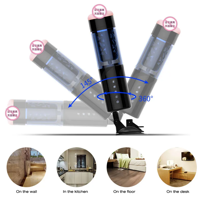 Секс шоп 7 частоты Телескопический вращающийся мужской автоматический