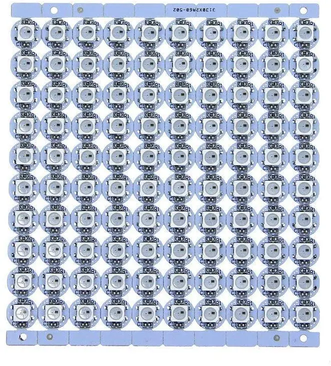 Светодиодный точечный светильник WS2812B 100 шт. 5050 RGB SMD радиатор печатная плата 1
