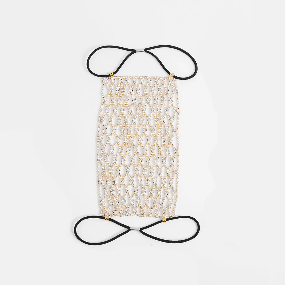 2020 модная маска Стразы в форме сердца ювелирная вуаль для женщин с украшением из