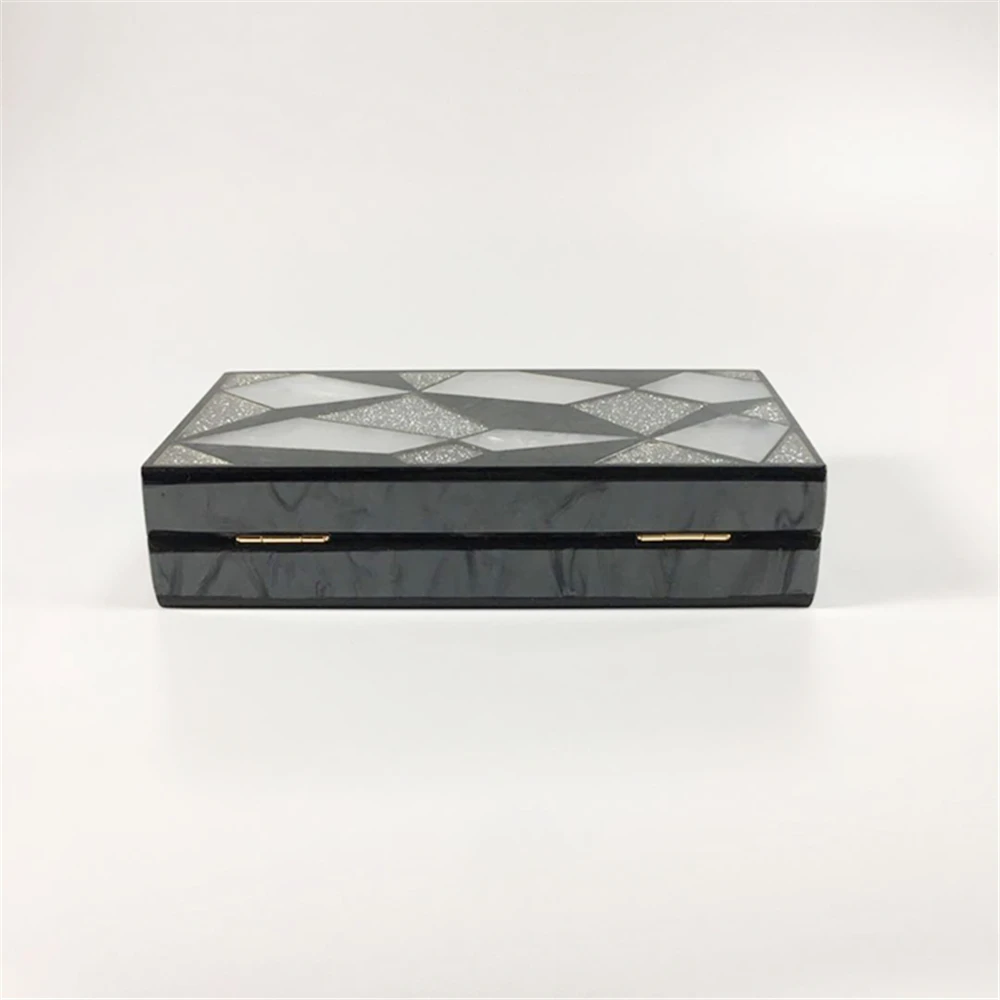 Стильная сумка мессенджер брендовые роскошные черные и Серебристые вечерние