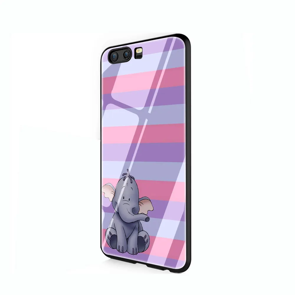 G2 Милый чехол из закаленного стекла Dumbo чехол для Huawei P10 P20 P30 mate 20 Honor 9 10 Lite Pro 7A 8X P Smart - Цвет: G2