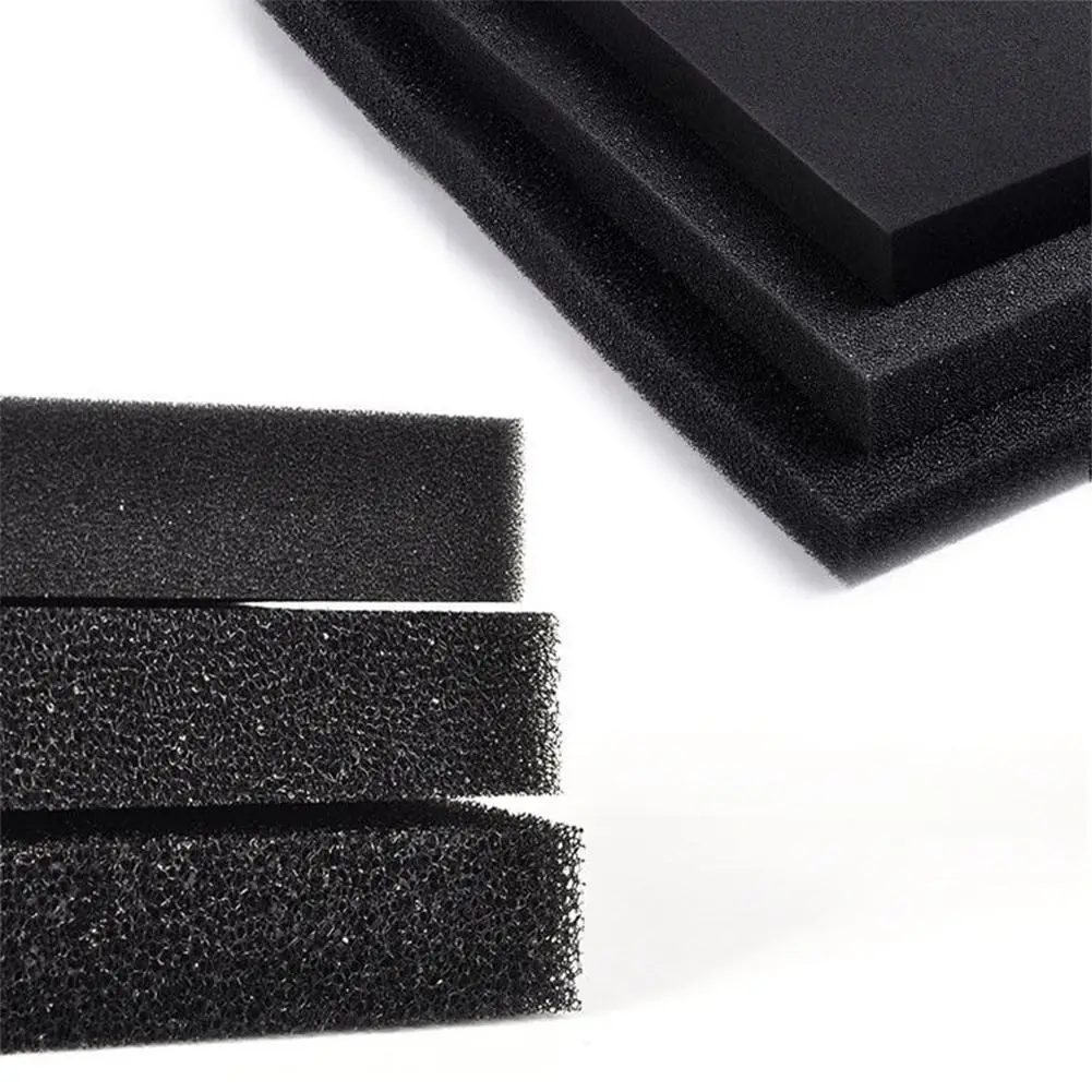 Fish Tank Water Purified Filter Black Biochemical Foam Aquarium Pond Sponge Filtration Pad Material | Дом и сад