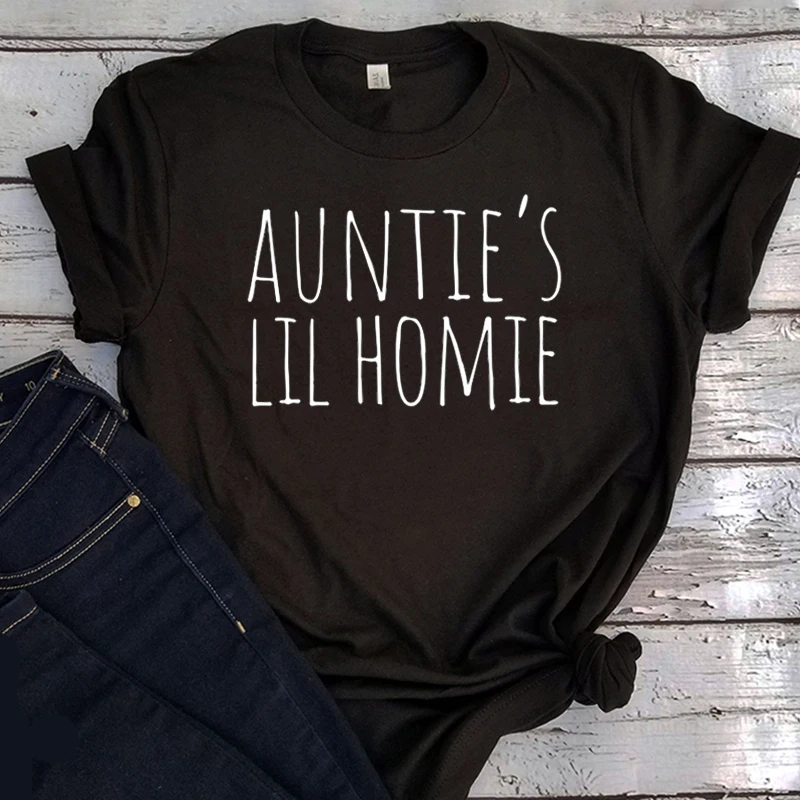 

Auntie Shirt Oversized Tops Women 2021 Aunt Gift Pregnancy Announcement Shirt Aunt Life Clothing Plus Fashion Tee XL