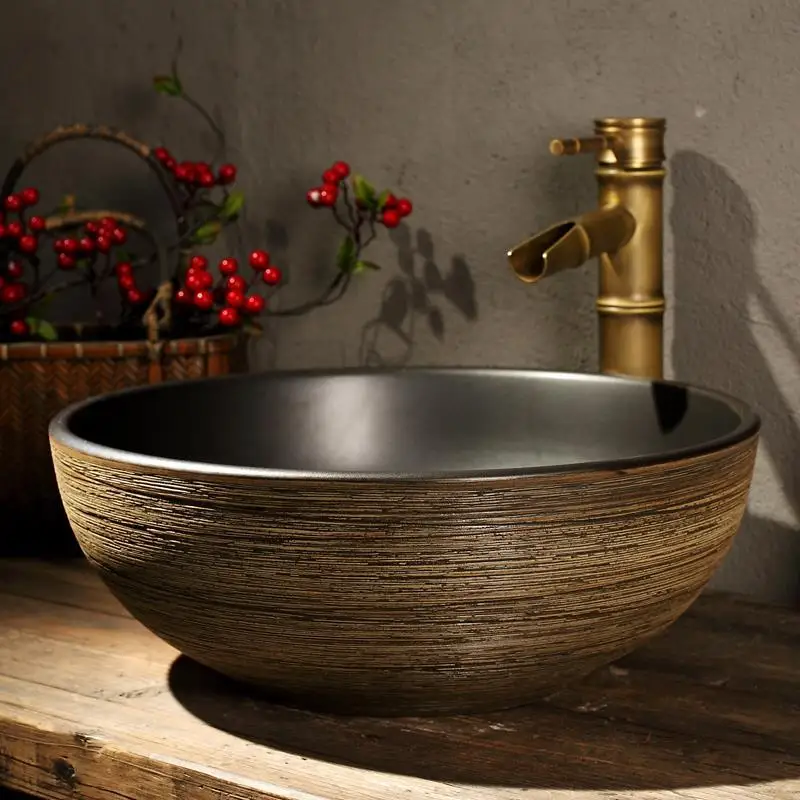 Умывальник Waschbecken Salle Bain Para Da Appoggio Black Sobre Encimera wawastafel Wasbak De Lavabo Cuba Pia Banheiro раковина