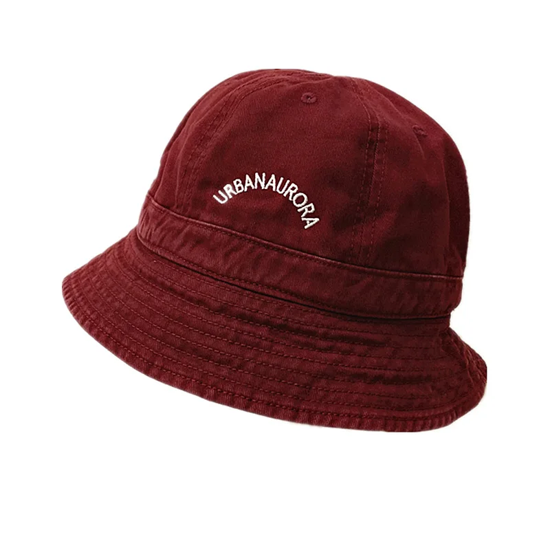 Корейский Харадзюку промытый хлопок Рыбацкая шляпа Женская японская ниша