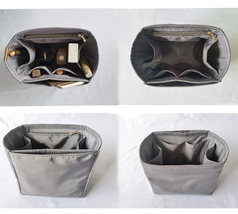 

For Picotin 18 22 26 Insert Bags Organizer Makeup Handbag Organize Inner Purse Portable base shaper Premium nylon (Handmade